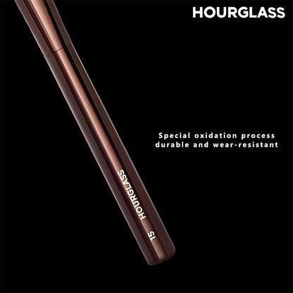 HOURGLASS No. 15 Liquid Blush Brush, Angled Contour Brush, Loose Powder Brush, Professional beauty tools